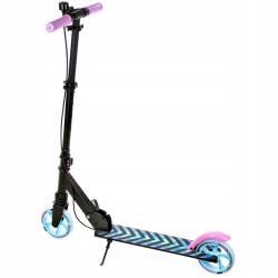 Raven Pastelle BLACK/PINK 145 mm koloběžka s ruční brzdou a odpružením