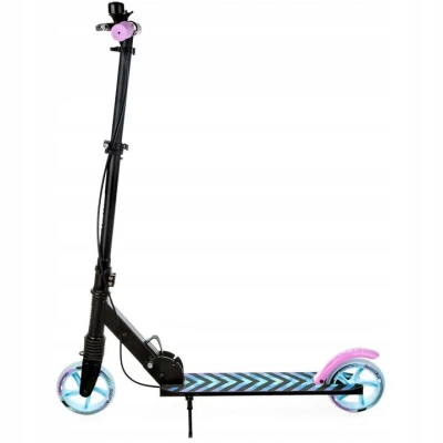 Raven Pastelle BLACK/PINK 145 mm koloběžka s ruční brzdou a odpružením