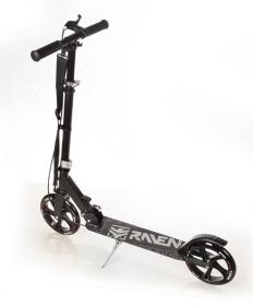 Raven Straight black 200 mm skládací koloběžka s ruční brzdou