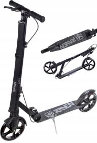 Raven Straight PRO black 200 mm skladacia odpružená kolobežka s ručnou brzdou