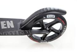 Raven Straight PRO black 200 mm skládací odpružená koloběžka s ruční brzdou