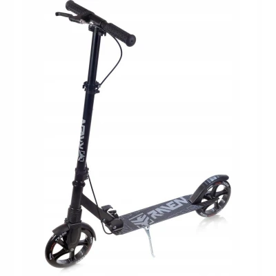 Raven Straight PRO black 200 mm skládací odpružená koloběžka s ruční brzdou
