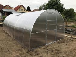 Skleník zahradní GULLIVER 4x3 m oblouk, polykarbonát