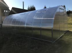 Skleník zahradní GULLIVER 4x3 m oblouk, polykarbonát