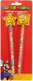 Školní dětský set 2 obyčejné tužky + topper Super Mario potřeby pro školáky