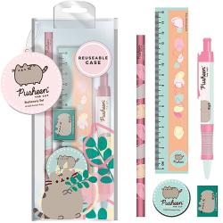 Školní potřeby holčičí kočka Pusheen set 5ks v igelitovém pouzdře Školní potřeby holčičí kočka Pusheen set 5ks v igelitovém pouzdře