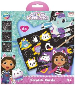 Škrábací obrázky Gábinin kouzelný domek set 6ks s nástrojem Škrábací obrázky Gábinin kouzelný domek set 6ks s nástrojem
