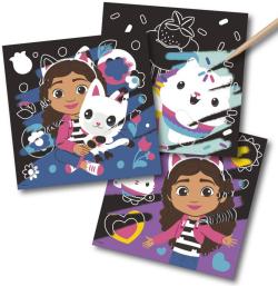 Škrábací obrázky Gábinin kouzelný domek set 6ks s nástrojem