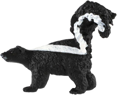 Skunk pruhovaný 5cm zvířátko plastová figurka Zooted v sáčku