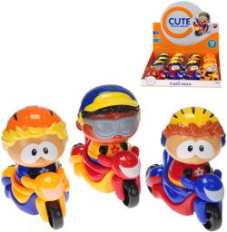 Skútr baby set s postavičkou 11cm zpětné natažení 3 druhy plast pro miminko Skútr baby set s postavičkou 11cm zpětné natažení 3 druhy plast pro miminko