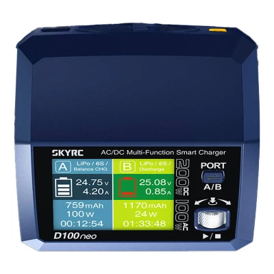 SkyRC D100neo tmavě modrá nabíječka