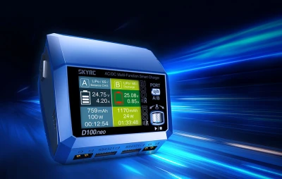 SkyRC D100neo tmavě modrá nabíječka
