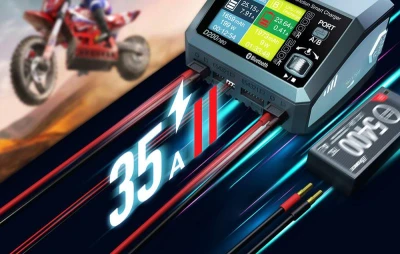 SkyRC D200neo šedomodrá nabíječka pro RC modely
