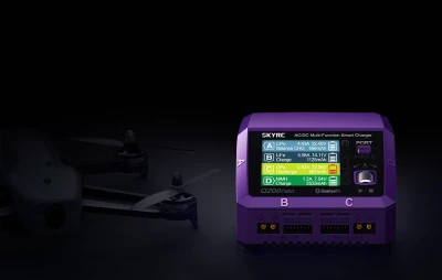SkyRC Q200neo fialová nabíječka