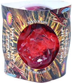 Sliz vulkán zábavná hmota s figurkou různé barvy v krabičce