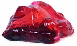 Sliz vulkán zábavná hmota s figurkou různé barvy v krabičce