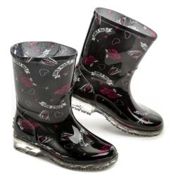 Cortina.be Slobby 166-0031-T1 černé dětské gumáčky