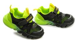 Cortina.be Slobby 171-0041-T1 čierno zelené detské tenisky