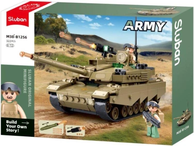 Sluban ARMY Bitevní tank M1 322 dílků + 2 figurky (stavebnice) Sluban ARMY Bitevní tank M1 322 dílků + 2 figurky (stavebnice)
