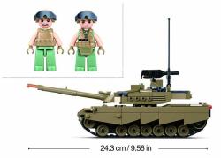 Sluban ARMY Bitevní tank M1 322 dílků + 2 figurky (stavebnice)