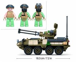 Sluban ARMY Transporter OEF Stryker ADS 320 dílků + 3 figurky (stavebnice)