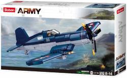 SLUBAN ARMY WWII Americký stíhací letoun F4U 550 dílků + 1 figurka (stavebnice)