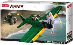 SLUBAN ARMY WWII Japonský stíhací letoun A6M 532 dílků + 2 figurky (stavebnice)