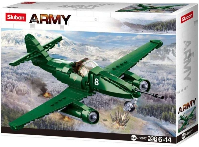 SLUBAN ARMY WWII Stíhací letoun ME 262 338 dílků + 1 figurka (stavebnice)