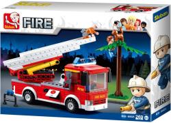Sluban Fire Auto požární s žebříkem 265 dílků + 2 figurky (stavebnice)