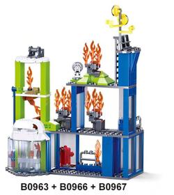 Sluban Fire Dálkově ovládaný robot 130 dílků + 1 figurka (stavebnice)