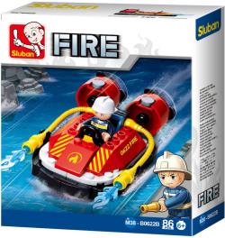 Sluban Fire Hasičské vznášedlo 86 dílků + 1 figurka (stavebnice) Sluban Fire Hasičské vznášedlo 86 dílků + 1 figurka (stavebnice)