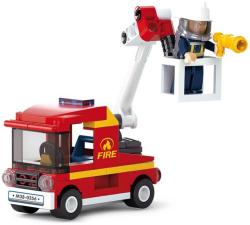 Sluban Fire Požární auto s malou plošinou 82 dílků + 1 figurka (stavebnice)