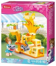 Sluban Girls Dream Cvičiště pro kočičky 81 dílků + 1 figurka (stavebnice)