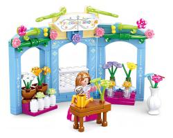 Sluban Girls Dream Dobové květinářství 154 dílků + 1 figurka (stavebnice)