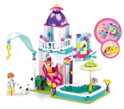 Sluban Girls Dream Domek se skluzavkou 230 dílků + 2 figurky (stavebnice)