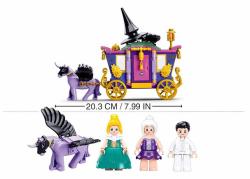 Sluban Girls Dream Kočár s jednorožcem 287 dílků + 4 figurky (stavebnice)