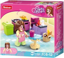 Sluban Girls Dream Kuchyň 47 dílků + 1 figurka (stavebnice)