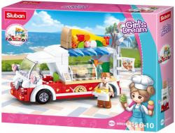 Sluban Girls Dream Mobilní pizza stánek 156 dílků + 1 figurka (stavebnice)