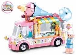 Sluban Girls Dream Mobilní zmrzlinový stánek 145 dílků + 1 figurka (stavebnice)