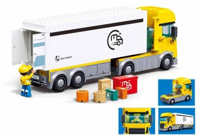 Sluban Metropolis Auto nákladní vůz 322 dílků + figurka (stavebnice)