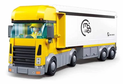 Sluban Metropolis Auto nákladní vůz 322 dílků + figurka (stavebnice)