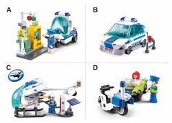 Sluban Metropolis Auto Policejní hlídka 97 dílků + figurka (stavebnice)