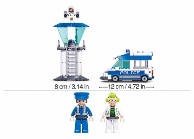 Sluban Metropolis Auto Policie s věží 245 dílků + 2 figurky (stavebnice)