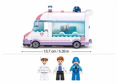 Sluban Metropolis Auto záchranná služba 251dielikov + 3 figúrky (stavebnica)