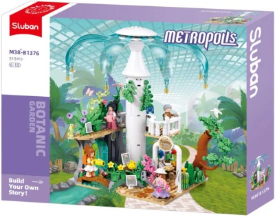 Sluban Metropolis Botanická zahrada 515 dílků + 5 figurek (stavebnice)
