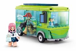 Sluban Metropolis Elektrobus se zastávkou 262 dílků + 3 figurky (stavebnice)