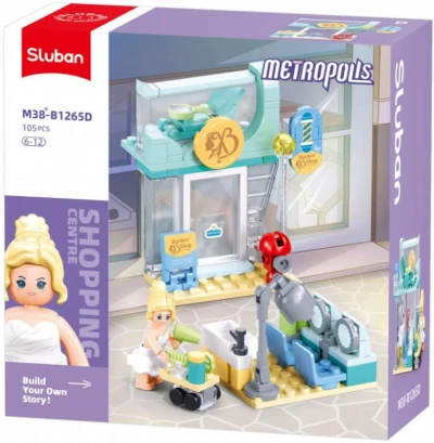 Sluban Metropolis Kadeřnictví 105 dílků + figurka (stavebnice)