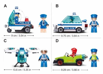 Sluban Metropolis Policejní vrtulník 135 dílků + figurka (stavebnice)