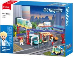 Sluban Metropolis Prodejna elektrovozů 379 dílků + 4 figurky (stavebnice)