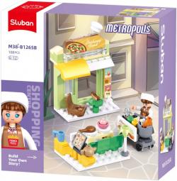 Sluban Metropolis Rychlé občerstvení 108 dílků + figurka (stavebnice)